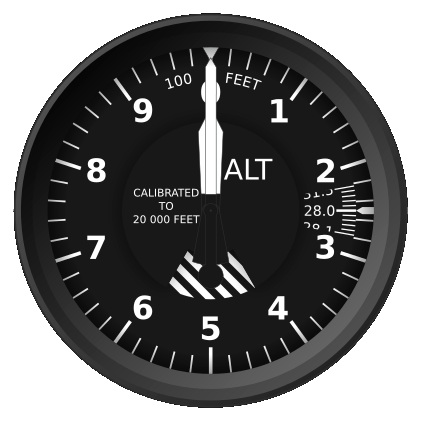 A mechanical altimeter